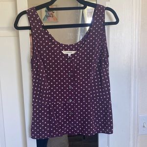 Imrie Industries Maroon Dot Top - Medium